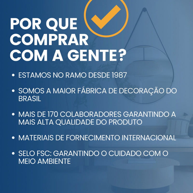 Espelho Redondo Adnet 50cm com Suporte e Alça – Exclusivo Setor Premium