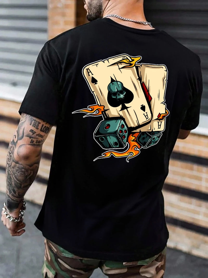 Camiseta Manfinity _  Carta Masculina _  Camisa 100% Algodão