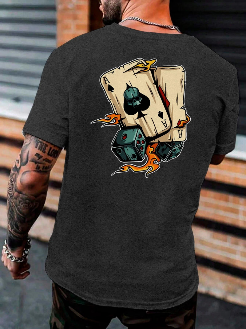 Camiseta Manfinity _  Carta Masculina _  Camisa 100% Algodão