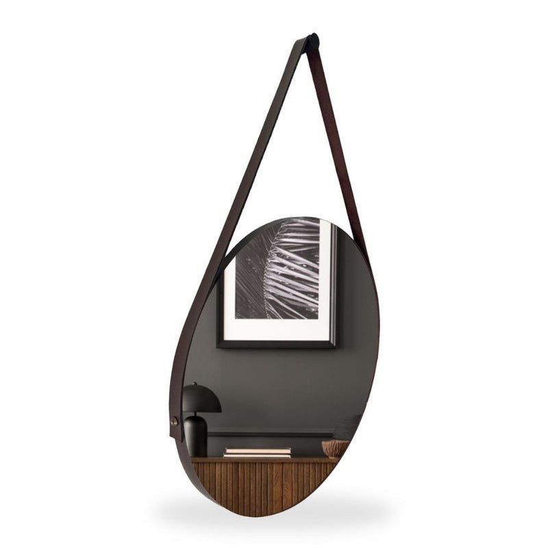 Espelho Redondo Adnet 50cm com Suporte e Alça – Exclusivo Setor Premium