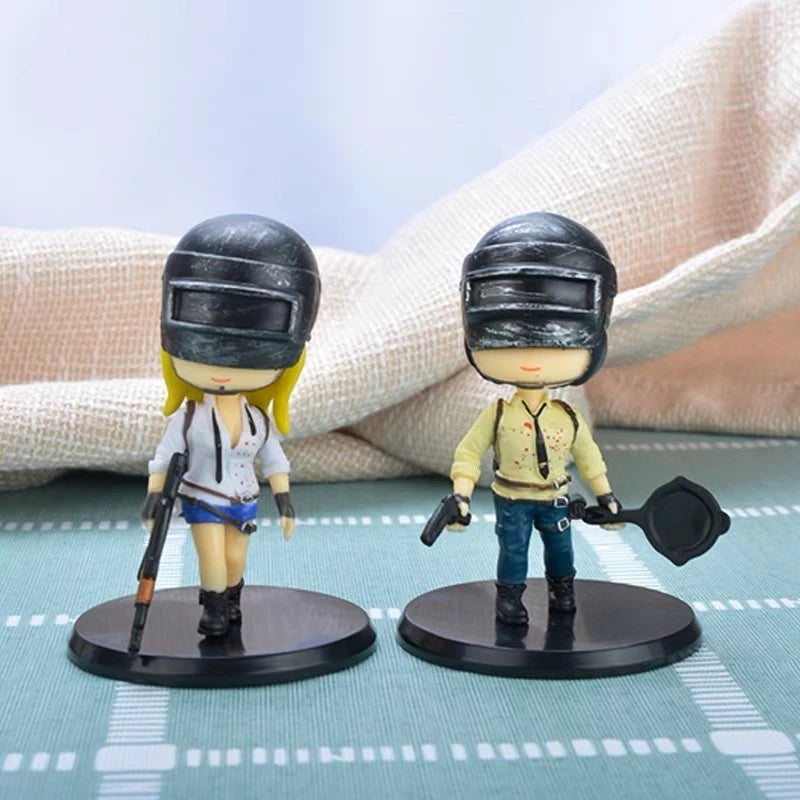 Boneco Jogo PUBG MOBILE Figuras de Ação Bonecos de Ação Decoração Anime Miniatura 9CM