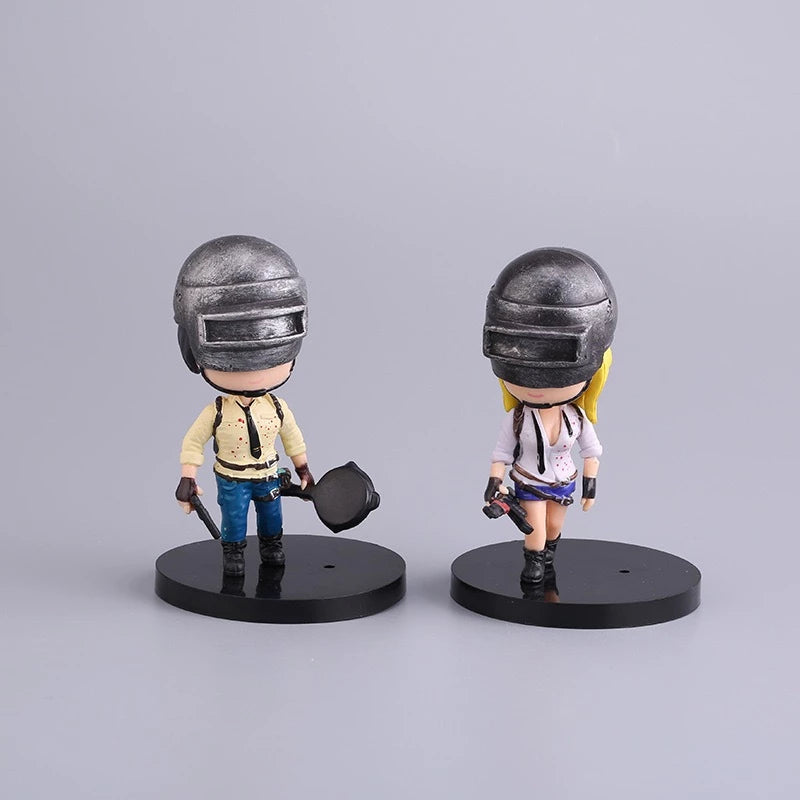 Boneco Jogo PUBG MOBILE Figuras de Ação Bonecos de Ação Decoração Anime Miniatura 9CM