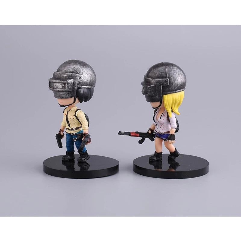 Boneco Jogo PUBG MOBILE Figuras de Ação Bonecos de Ação Decoração Anime Miniatura 9CM